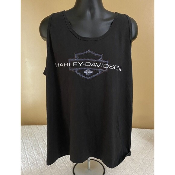 Vintage Harley Davidson 2-Sided York PA Vehicle Operations USA Made Tank Top XL - Picture 1 of 16